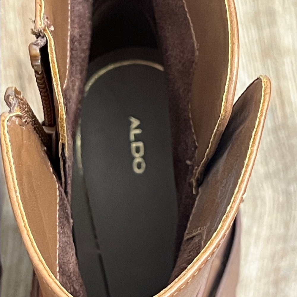 Aldo Brown Leather Boot - Sz.8.5 - Picture 8 of 10